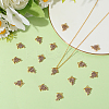 16Pcs Brass Micro Pave Cubic Zirconia Pendants KK-BBC0018-67-3
