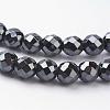 Non-Magnetic Synthetic Hematite Beads Strands HEMA-8D-1-1