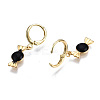 Brass Enamel Huggie Hoop Earrings EJEW-T014-19G-01-NF-3