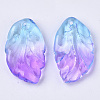 Two Tone Transparent Spray Painted Glass Pendants GLAA-T013-02-D01-2