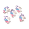 Opaque Resin Pendants RESI-J023-12B-3
