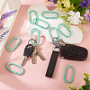 10Pcs Alloy Spring Gate Rings FIND-TA0009-25M-5
