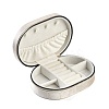 Italian Velvet Double Layers Jewelry Set Storage Zipper Boxes CON-G023-10F-3
