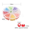 400Pcs 8 Colors Transparent Acrylic Beads TACR-YW0001-44-3