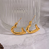 304 Stainless Steel Stud Earrings for Women YK4043-1-1