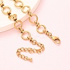 304 Stainless Steel Ring Link Chain Anklets AJEW-A057-02G-2