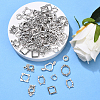 100Pcs 10 Styles Tibetan Style Alloy Bead Frame FIND-YW0007-62-2