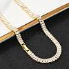 Clear Cubic Zirconia Classic Tennis Necklace for Girl Women Gift NJEW-A005-03G-3