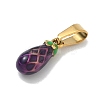 304 Stainless Steel Enamel Fruit Vegetable Charms STAS-F336-02F-G-2
