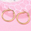 Ion Plating(IP) 304 Stainless Steel Hoop Earrings LS-EJEW-N0016-11G-C-3