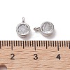 Brass Micro Pave Clear Cubic Zirconia Pendants KK-K360-13P-3