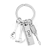 Non-Tarnish Father's Day Theme Alloy 201 Stainless Steel Keychain KEYC-A010-04-1
