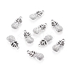 Pineapple Tibetan Style Alloy Pendants TIBEP-N008-13AS-RS-1