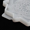 Mandala Flower Coaster DIY Silicone Mold DIY-K072-05B-6