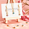 Glass Rhinestone Charms STAS-SC0001-63-5