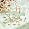 54Pcs 9 Styles Brass Ice Pick Pinch Bails for Pendant Making KK-PH0009-96-5