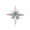 Rhinestone Star Clip-on Earrings EJEW-B116-01P-04-4