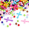 DIY Cross Acrylic Pendant Necklaces Jewelry Making Kit DIY-TA0011-11-2