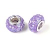 Opaque Resin European Beads RESI-T057-29F-2