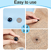 144 Sets 12 Style Plastic & Resin Doll Eyes DOLL-PH0001-45-4