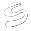 Tarnish Resistant 304 Stainless Steel Chain Necklaces LS-NJEW-R223-09-2