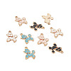 Craftdady 40Pcs 4 Colors Alloy Enamel Pendants ENAM-CD0001-15-8