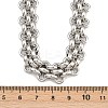13.5MM 304 Stainless Steel Panther Chain OT Necklaces for Women NJEW-G179-03P-3