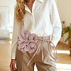Flower PU Leather Wrap Waist Belts for Women AJEW-WH20816-058F-6