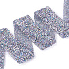 Glitter Resin Hotfix Rhinestone(Hot Melt Adhesive On The Back) OCOR-TA0002-02-40mm-2