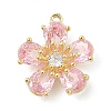 Brass Micro Pave Cubic Zirconia Pendants KK-S514-02C-G-1