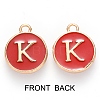 Golden Plated Enamel Alloy Charms ENAM-SZ0001-26C-K-3