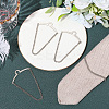4Pcs Brass Hanging Chains Collar Pins Tie Clips AJEW-SC0004-04A-3