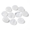 Natural Quartz Crystal Flat Round Palm Stones G-M416-10F-2