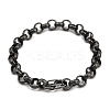 316 Surgical Stainless Steel Chain Bracelets BJEW-C125-15AS-2