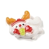 Christmas Rabbit Theme Opaque Resin Decoden Cabochons LS-RESI-S397-01B-1