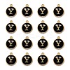 Golden Plated Alloy Charms X-ENAM-S118-02Y-2