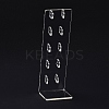 Transparent Acrylic Earrings Display Stands EDIS-G014-05-4