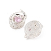 Rack Plating Brass Micro Pave Cubic Zirconia Beads KK-F879-01S-01-2