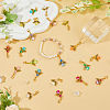 36Pcs 9 Colors Acrylic Pendant Decorations HJEW-FH00015-5