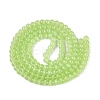 Transparent Glass Imitation Cat Eye Beads Strands GLAA-Q110-01B-09-2