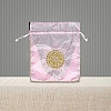 Chinese Style Brocade Drawstring Gift Blessing Bags PW-WG69519-03-1