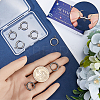 12Pcs 201 Stainless Steel Huggie Hoop Earring Findings STAS-SC0007-98P-3