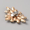 Alloy Crystal Rhinestone Shoe Buckle Clips FIND-WH0110-831-2