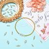 30Pcs 5 Styles Brass Pave Clear Cubic Zirconia Links Connector Charms ZIRC-FS0001-04-6