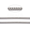 Tarnish Resistant 304 Stainless Steel Cuban Link Chain STAS-B019-02A-P-2