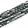 Baking Paint Transparent Glass Beads Strands DGLA-N011-4mm-07-1