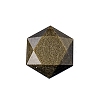Natural Golden Sheen Obsidian  Healing Star of David Ornament PW-WG52742-06-1