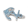 Brass Micro Pave Cubic Zirconia Pendants KK-C086-13P-01-2