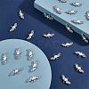 100Pcs Tibetan Style Alloy Heart with Wing Connector Charms TIBE-HY0001-02-4