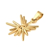 Ion Plating(IP) 304 Stainless Steel Pendants STAS-C103-28G-2